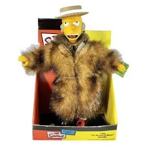 Vintage 2003 The Simpsons Mr. Burns “Mo Money Burns” Collectible Toy Figure New